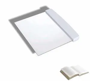 LED Book Light Panel, Battery Powered Flat Reading Light for Books, Portable Wireless Page Light with Transparent Panel, 5.71x6.69 Inch, White LED Book Light Panel, Battery Powered Flat Reading Light for Books, Portable Wireless Page Light with Transparent Panel, 5.71x6.69 Inch, White