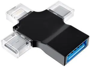USB OTG Adapter USB-A Female to Type C Micro Lightning Male Accessories Camera Card Reader Mouse Keyboard Flash Drive Android Thunderbolt Compatible for Apple iPhone 13 12 11 Pro Max 8 Ipad LG USB OTG Adapter USB-A Female to Type C Micro Lightning Male Accessories Camera Card Reader Mouse Keyboard Flash Drive Android Thunderbolt Compatible for Apple iPhone 13 12 11 Pro Max 8 Ipad LG