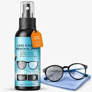 Glasses Scratch Repair Spray, 100ml Lens Scratch Removal Spray for Eyeglasses Sunglasses Camera Lenses Screens Smartphones Tablets Laptops, Eyeglass Cleaner for Minor Scratch Care Glasses Scratch Repair Spray, 100ml Lens Scratch Removal Spray for Eyeglasses Sunglasses Camera Lenses Screens Smartphones Tablets Laptops, Eyeglass Cleaner for Minor Scratch Care