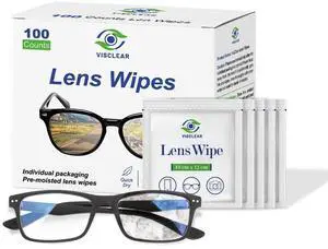Lens Wipes for Eyeglasses, 100 counts, Ocean Scent, Individually Wrapped, Glasses Wipes, Safe for Eye Glasses,Camera Lens & Electronic Screens Lens Wipes for Eyeglasses, 100 counts, Ocean Scent, Individually Wrapped, Glasses Wipes, Safe for Eye Glasses,Camera Lens & Electronic Screens