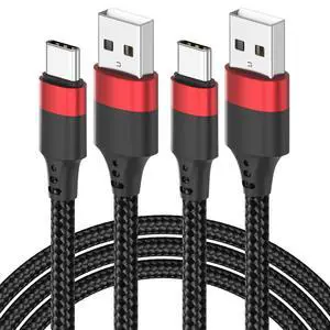 USB to USB C Cable 3ft, 2 Pack USB A to USBC Cable, Braided Type C Charger Cord 3A Fast Charging for iPhone 17 16 15 Pro Max, Samsung Galaxy S25 S24 S23, Google Pxiel 10 9, iPad Air Pro USB to USB C Cable 3ft, 2 Pack USB A to USBC Cable, Braided Type C Charger Cord 3A Fast Charging for iPhone 17 16 15 Pro Max, Samsung Galaxy S25 S24 S23, Google Pxiel 10 9, iPad Air Pro