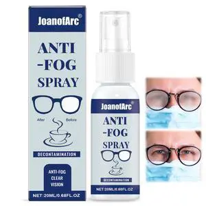 Anti-Fog Spray for Glasses, Lens Cleaner Spray, Prevents Fog on Goggles, Masks, Swim & Ski Goggles, Mirrors & Windshields, Improve Visibility, 20ml Travel Size(0.68 fl oz Each) Anti-Fog Spray for Glasses, Lens Cleaner Spray, Prevents Fog on Goggles, Masks, Swim & Ski Goggles, Mirrors & Windshields, Improve Visibility, 20ml Travel Size(0.68 fl oz Each)
