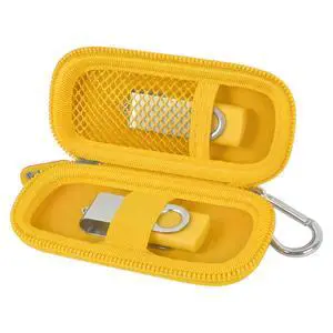 USB Flash Drive Case, SD Card Holder Compatible with Thumb Drive, Memory Cards, SDXC SDHC Storage Bag, Electronic Accessories Organizer for SanDisk for Samsung for Inland (Yellow) USB Flash Drive Case, SD Card Holder Compatible with Thumb Drive, Memory Cards, SDXC SDHC Storage Bag, Electronic Accessories Organizer for SanDisk for Samsung for Inland (Yellow)