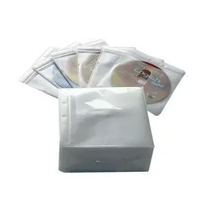 100PCS CD Storage Cases, Standard Two-Sided Clear CD Sleeve case with Drop-Proof Closure 100PCS CD Storage Cases, Standard Two-Sided Clear CD Sleeve case with Drop-Proof Closure