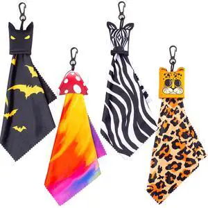 Glasses Cleaning Cloth Original Cute Animals, Double-Sided Microfiber Eye Glass Clean Cloths Cleaner Keychain for Eyeglasses Wipes, Camera Cell Phone,Screens, Camera 4PCS Glasses Cleaning Cloth Original Cute Animals, Double-Sided Microfiber Eye Glass Clean Cloths Cleaner Keychain for Eyeglasses Wipes, Camera Cell Phone,Screens, Camera 4PCS