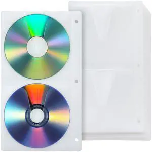 36 Pieces 4 Dise DVD Poly Sleeves 3 Rings CD Sleeves Binder Pages 144 Disc Capacity for Binders Only 36 Pieces 4 Dise DVD Poly Sleeves 3 Rings CD Sleeves Binder Pages 144 Disc Capacity for Binders Only