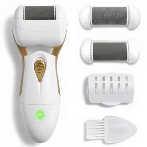 Electric Callus Remover for Feet Electric Foot Filer with 3 Replacement Rollers & 360° Rotating Head Hard Skin Remover for Feet with Ergonomic Handle for Easy Grip & Control in Home Pedicure Electric Callus Remover for Feet Electric Foot Filer with 3 Replacement Rollers & 360° Rotating Head Hard Skin Remover for Feet with Ergonomic Handle for Easy Grip & Control in Home Pedicure
