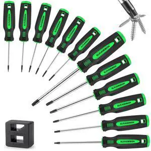 13 Pieces Magnetic Torx Screwdriver Set T5 -T40 Star Screwdrivers 13 Pieces Magnetic Torx Screwdriver Set T5 -T40 Star Screwdrivers