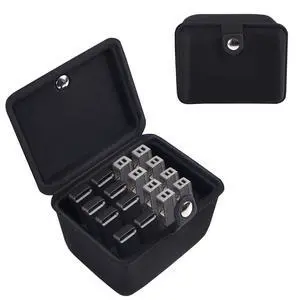 Flash Drive case USB case Organizer Silicone Material Holds 12 Thumb Drive case Office Home Portable Electronic Accessories Organizer for USB Flash Drive(Case Only) (16pcs Balck) Flash Drive case USB case Organizer Silicone Material Holds 12 Thumb Drive case Office Home Portable Electronic Accessories Organizer for USB Flash Drive(Case Only) (16pcs Balck)