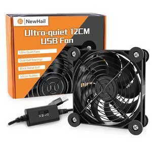 1Pack Quiet 120mm USB Fan Dual-Ball Bearings, USB Fan 5V, with L/M/H 3-Degree Speed Controller High Airflow Cooling Fan for Router Modem Receiver DVR PlayStation Xbox TV Box 1Pack Quiet 120mm USB Fan Dual-Ball Bearings, USB Fan 5V, with L/M/H 3-Degree Speed Controller High Airflow Cooling Fan for Router Modem Receiver DVR PlayStation Xbox TV Box