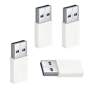 4 PCS USB C to B Adapter USB B to C Adapter Female-to Male Converter for Most Phone Types, Car, Charger Connections, Wall Plugs (White) 4 PCS USB C to B Adapter USB B to C Adapter Female-to Male Converter for Most Phone Types, Car, Charger Connections, Wall Plugs (White)