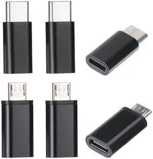 3 Micro USB Male to USB C Female & 3 Type C Male to Micro USB-Female, Support Charge Data Sync Compatible with Phones Tablets 3 Micro USB Male to USB C Female & 3 Type C Male to Micro USB-Female, Support Charge Data Sync Compatible with Phones Tablets