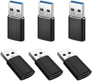 USB to USB C Adapter 6 Pack,20V/3A 60W USB 3.0 5Gbps Type C Female to A Male Charger Converter for iPhone 16 15 14 13 12 11 Pro Plus Max,Apple Watch Ultra iWatch Series 8 7,iPad Pro Air Mini USB to USB C Adapter 6 Pack,20V/3A 60W USB 3.0 5Gbps Type C Female to A Male Charger Converter for iPhone 16 15 14 13 12 11 Pro Plus Max,Apple Watch Ultra iWatch Series 8 7,iPad Pro Air Mini