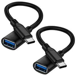 USB C to USB A Adapter Cable for Samsung Galaxy S26 Ultra S26 S26+ 25 Ultra/FE 24+ S23 S22 S21 A07 A17 A16 A55 A35 A56, 2 Pack Type-C OTG Cable, USB 3.0 Female to USB C Male OTG Cable Converter Cord USB C to USB A Adapter Cable for Samsung Galaxy S26 Ultra S26 S26+ 25 Ultra/FE 24+ S23 S22 S21 A07 A17 A16 A55 A35 A56, 2 Pack Type-C OTG Cable, USB 3.0 Female to USB C Male OTG Cable Converter Cord