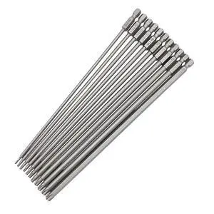 11pcs 200mm Extra Long Torx Screwdriver Bit Set, Magnetic Head S2 Steel Star Screw Driver Drill Bits 1/4" Hex Shank Tamper Proof Security Bit Set (T6-T40) 11pcs 200mm Extra Long Torx Screwdriver Bit Set, Magnetic Head S2 Steel Star Screw Driver Drill Bits 1/4" Hex Shank Tamper Proof Security Bit Set (T6-T40)
