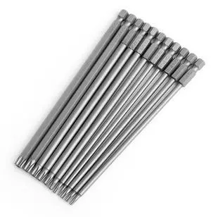 11PCS Long Security Torx Bit Sets, Extended Star Bit Sets, Tamper Proof, T6-T40, 1/4 Inch Hex Shank, 6 Inch Length, S2 Alloy Steel, Magnetic Tip, for Power Screwdriver Drill Impact Driver 11PCS Long Security Torx Bit Sets, Extended Star Bit Sets, Tamper Proof, T6-T40, 1/4 Inch Hex Shank, 6 Inch Length, S2 Alloy Steel, Magnetic Tip, for Power Screwdriver Drill Impact Driver