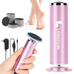 Electric Foot Callus Remover: Adjustable Speed Foot File for Cracked Heels - Working Women's Summer Pedicure Tool with 60pcs Sandpaper Discs - Dead Skin Remover for Dry Feet at-Home Electric Foot Callus Remover: Adjustable Speed Foot File for Cracked Heels - Working Women's Summer Pedicure Tool with 60pcs Sandpaper Discs - Dead Skin Remover for Dry Feet at-Home