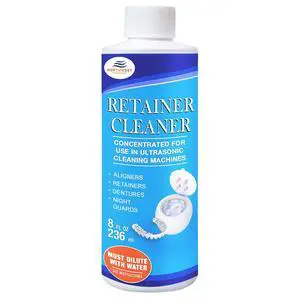 Ultrasonic Retainer Cleaner Solution Concentrate for Ultrasonic Machines - Cleans Mouthguards, Invisalign & Nightguards - Odor, Stain & Discoloration Remover (8 oz) Ultrasonic Retainer Cleaner Solution Concentrate for Ultrasonic Machines - Cleans Mouthguards, Invisalign & Nightguards - Odor, Stain & Discoloration Remover (8 oz)
