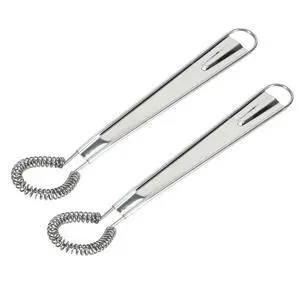 2 Pieces Egg Beater, Stainless Steel Mini Egg Whisk, Spring Coil Whisk, Handheld Milk Frother Foamer Sauce Stirrer Blender Coffee Mixer 2 Pieces Egg Beater, Stainless Steel Mini Egg Whisk, Spring Coil Whisk, Handheld Milk Frother Foamer Sauce Stirrer Blender Coffee Mixer