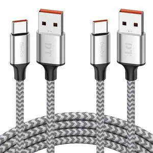 USB A to C Cable 6ft 2-Pack, 18W Charging & 480Mbps Data Transfer, USB-A to USB-C Braided Cord for CarPlay, iPhone 17/16/15, iPad Pro 12.9/11, iPad Air 5th/4th Gen, iPad mini 6th, Android Phones etc. USB A to C Cable 6ft 2-Pack, 18W Charging & 480Mbps Data Transfer, USB-A to USB-C Braided Cord for CarPlay, iPhone 17/16/15, iPad Pro 12.9/11, iPad Air 5th/4th Gen, iPad mini 6th, Android Phones etc.