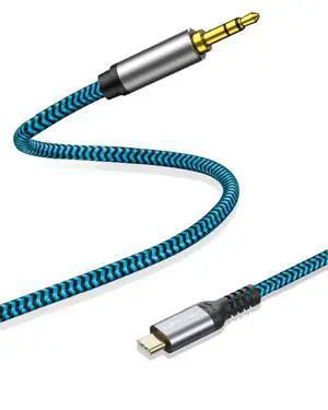 Aux to USB C Cable, 4ft Nylon Braided Type C to 3.5mm Audio Cord for Car Stereo, Headphone Jack Adapter with DAC Chip, Compatible with iPhone 16 15 Pro Max, Galaxy S24 S23 Ultra, Pixel Aux to USB C Cable, 4ft Nylon Braided Type C to 3.5mm Audio Cord for Car Stereo, Headphone Jack Adapter with DAC Chip, Compatible with iPhone 16 15 Pro Max, Galaxy S24 S23 Ultra, Pixel