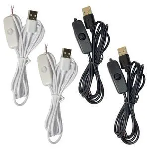 4 Pack USB Extension Cable with Switch On/Off 2 Pin Wire Connector DIY Power Cord Toggle Rocker for 5V 12V LED Strip Light Driving Recorder LED Desk Lamp Webcam USB Fan Charger 4 Pack USB Extension Cable with Switch On/Off 2 Pin Wire Connector DIY Power Cord Toggle Rocker for 5V 12V LED Strip Light Driving Recorder LED Desk Lamp Webcam USB Fan Charger