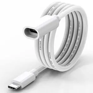 USB C Extension Cable 6.6FT for Power Charging, White Waterproof USBC Male to Female Extender Cord 45W Charging Compatible with Ring USBC Solar Panel,Security Camera,Mag-Safe Charger,Phone USB C Extension Cable 6.6FT for Power Charging, White Waterproof USBC Male to Female Extender Cord 45W Charging Compatible with Ring USBC Solar Panel,Security Camera,Mag-Safe Charger,Phone