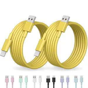 USB A to USB C Cable for iPhone 16 15 Car Charger Carplay Cable, 2Pack 5FT Type A to Type C Charger Cable Compatible with iPhone 16E 16 15 Pro Plus Pro Max, iPad Pro 12.9/13 11,iPad Air 5/4 Gen USB A to USB C Cable for iPhone 16 15 Car Charger Carplay Cable, 2Pack 5FT Type A to Type C Charger Cable Compatible with iPhone 16E 16 15 Pro Plus Pro Max, iPad Pro 12.9/13 11,iPad Air 5/4 Gen