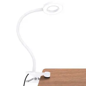 LED Clip on Light, 36 LED Eye-Caring Reading Lamp for Dorm Room, 360° Flexible Gooseneck with 4 Color Modes, Dimmable Book Light for Bed, Desk, Headboard, Computer (White) LED Clip on Light, 36 LED Eye-Caring Reading Lamp for Dorm Room, 360° Flexible Gooseneck with 4 Color Modes, Dimmable Book Light for Bed, Desk, Headboard, Computer (White)