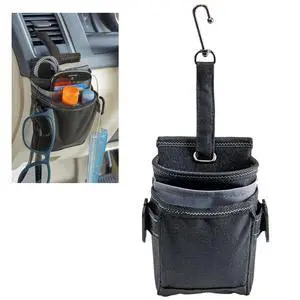 Road DriverPockets Car Pouch - Air Vent Pocket and Vent Cell Phone Holder for Car - Front Seat Organizer with 3 Pockets, Hanging Hooks and Charging Port Road DriverPockets Car Pouch - Air Vent Pocket and Vent Cell Phone Holder for Car - Front Seat Organizer with 3 Pockets, Hanging Hooks and Charging Port