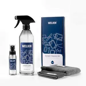 Screen Cleaner Spray Kit (550ml + 60ml) - Cleaning Mist for TV, Laptop, Computer, Phone Touchscreen - 2 Sprayers1 Microfiber Cloth & 1 Glass Wipe Included Screen Cleaner Spray Kit (550ml + 60ml) - Cleaning Mist for TV, Laptop, Computer, Phone Touchscreen - 2 Sprayers1 Microfiber Cloth & 1 Glass Wipe Included