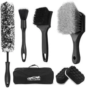7Pcs Car Wheel Brush kit, Tire Brush, Wheel Cleaner Brush, Soft-bristled Rim Cleaner Brush, Tire Shine Applicator Pad, Car Detailing Brushes, Wheel Brushes for Cleaning Wheels,Tires 7Pcs Car Wheel Brush kit, Tire Brush, Wheel Cleaner Brush, Soft-bristled Rim Cleaner Brush, Tire Shine Applicator Pad, Car Detailing Brushes, Wheel Brushes for Cleaning Wheels,Tires