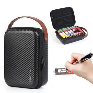 Flash Drive Case with Labels, Hard USB Case Organizer with Zipper Pocket, USB Storage Box Holds 58 Drives & 8 SD Cards Flash Drive Case with Labels, Hard USB Case Organizer with Zipper Pocket, USB Storage Box Holds 58 Drives & 8 SD Cards