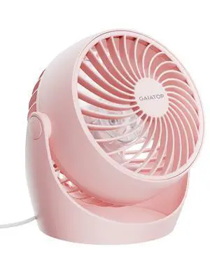 Desk Fan, 5-Inch Portable Electric Table Desktop Air Circulator Fans, Small but Powerful with 3 Speed 360° Adjustable Tilt for Cooling Home Dorm Office Bedroom Bathroom Kitchen, Pink Desk Fan, 5-Inch Portable Electric Table Desktop Air Circulator Fans, Small but Powerful with 3 Speed 360° Adjustable Tilt for Cooling Home Dorm Office Bedroom Bathroom Kitchen, Pink