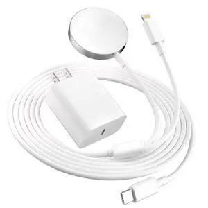 Fast Charger for Apple Watch Charger, 2-in-1 Multi Magnetic Watch Charger Cable 4FT for iWatch Series Ultra 3/2/SE 3/11/10/9/8/7/6/5/4/iPhone 14/13/12/11 Series with 20W USB C Charger Block Fast Charger for Apple Watch Charger, 2-in-1 Multi Magnetic Watch Charger Cable 4FT for iWatch Series Ultra 3/2/SE 3/11/10/9/8/7/6/5/4/iPhone 14/13/12/11 Series with 20W USB C Charger Block