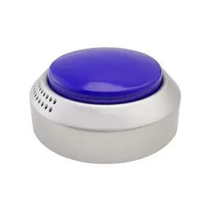 Talking Button Clock - for The Blind, Elderly or Visually impaired (Blue and Silver) Talking Button Clock - for The Blind, Elderly or Visually impaired (Blue and Silver)