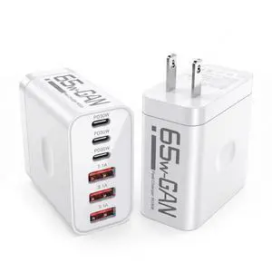 65W USB C Charger Block, 2 Pack 6-Port PD Fast Wall Charger 65W USB C Charger Block, 2 Pack 6-Port PD Fast Wall Charger