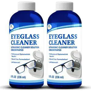 Ultrasonic Eyeglass Cleaner Solution. Concentrated Glasses Cleaner for use in Sonic and Ultrasonic Machines. (2) Ultrasonic Eyeglass Cleaner Solution. Concentrated Glasses Cleaner for use in Sonic and Ultrasonic Machines. (2)