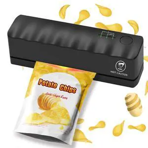 Bag Sealer Mini Rechargeable,3000mAh Heat Sealer Machine with 5 Adjustable Gears Chip Bag Resealer,Plastic Bag Sealer for Food Snack Bags Storage(black) Bag Sealer Mini Rechargeable,3000mAh Heat Sealer Machine with 5 Adjustable Gears Chip Bag Resealer,Plastic Bag Sealer for Food Snack Bags Storage(black)