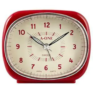 Square-Round Silent Alarm Clock Unique Hybrid Design, Non-Ticking, Battery Operated, Perfect for Bedroom, Office, or Living Room Decor (Red) Square-Round Silent Alarm Clock Unique Hybrid Design, Non-Ticking, Battery Operated, Perfect for Bedroom, Office, or Living Room Decor (Red)