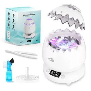 Ultrasonic Retainer Cleaner Machine for Denture, Dental Cleaning Pod with Digital Timer, 45kHz/180ML Waterproof Ultrasonic Denture Cleaners for Aligner, Mouth Guard, Braces, Ring Jewelry Cleaner Ultrasonic Retainer Cleaner Machine for Denture, Dental Cleaning Pod with Digital Timer, 45kHz/180ML Waterproof Ultrasonic Denture Cleaners for Aligner, Mouth Guard, Braces, Ring Jewelry Cleaner