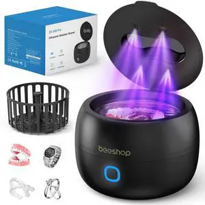Professional Ultrasonic Cleaner 45kHz Jewelry Cleaning Pod, Ultrasonic Cleaner for All Jewelry, Eyeglasses, Watches, Dentures, Retainers & More(Black) Professional Ultrasonic Cleaner 45kHz Jewelry Cleaning Pod, Ultrasonic Cleaner for All Jewelry, Eyeglasses, Watches, Dentures, Retainers & More(Black)