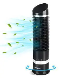 16" Small Tower Fan, 3 Speeds with 60° Oscillating Fan, Bladeless Tabletop Fans for Indoors, Portable Personal Table Fans for Office, Desktop 16" Small Tower Fan, 3 Speeds with 60° Oscillating Fan, Bladeless Tabletop Fans for Indoors, Portable Personal Table Fans for Office, Desktop