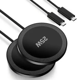 25W Magnetic Wireless Charger for iPhone: Fast Charging Mag Pad for Apple iPhone 17 17e 16 15 14 Pro Max Google Pixel 10 - Slim Compact for Desk Bedside Travel - Black 25W Magnetic Wireless Charger for iPhone: Fast Charging Mag Pad for Apple iPhone 17 17e 16 15 14 Pro Max Google Pixel 10 - Slim Compact for Desk Bedside Travel - Black