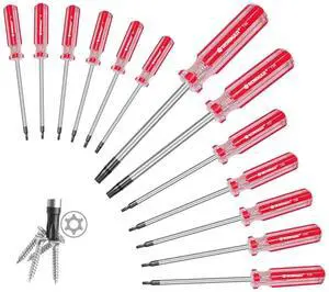 13-Piece Magnetic Torx Screwdrivers Set, Security Tamper Proof, T4T5T6T7T8T9T10T15T20T25T27T30T40 (red) 13-Piece Magnetic Torx Screwdrivers Set, Security Tamper Proof, T4T5T6T7T8T9T10T15T20T25T27T30T40 (red)