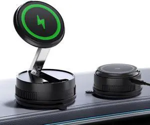 2026 Upgraded 15W MagSafe Car Mount Charger,Magnetic Wireless Car Charger,360° Rotatable Strong Hold Car Phone Mount with Vacuum Suction Cup & Nano Adhesive Base for iPhone 17 16 15 14 13 12,Samsung 2026 Upgraded 15W MagSafe Car Mount Charger,Magnetic Wireless Car Charger,360° Rotatable Strong Hold Car Phone Mount with Vacuum Suction Cup & Nano Adhesive Base for iPhone 17 16 15 14 13 12,Samsung