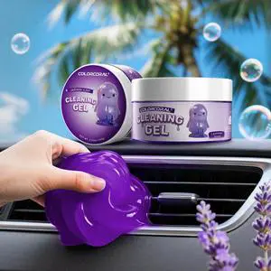Car Cleaning Gel Reusable(Lavender Scent) 2Pack - Dust Cleaning Putty Keyboard Slime for Car Interior Air Vent Cleaner, Auto Detailing Tools Accessories, Christmas Stocking Stuffers for Men Women Car Cleaning Gel Reusable(Lavender Scent) 2Pack - Dust Cleaning Putty Keyboard Slime for Car Interior Air Vent Cleaner, Auto Detailing Tools Accessories, Christmas Stocking Stuffers for Men Women