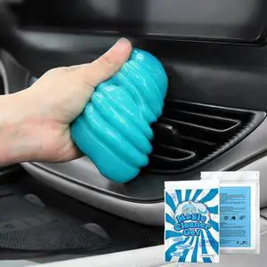 Car Cleaning Gel Putty Reusable, Universal Car Interior Cleaner Slime, Perfect Cleaning Kit Supplies, Auto Detailing Tools Accessories, Dust Remover Gifts for Men Women Blue Car Cleaning Gel Putty Reusable, Universal Car Interior Cleaner Slime, Perfect Cleaning Kit Supplies, Auto Detailing Tools Accessories, Dust Remover Gifts for Men Women Blue