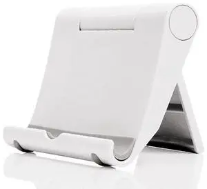 Cell Phone Stand for Desk Foldable Cell Phone Holder Desk Tablet Holder Mobile Phone Dock, Multi-Angle Universal Adjustable Tablet Dock Compatible with Most Cell Phones (White) Cell Phone Stand for Desk Foldable Cell Phone Holder Desk Tablet Holder Mobile Phone Dock, Multi-Angle Universal Adjustable Tablet Dock Compatible with Most Cell Phones (White)