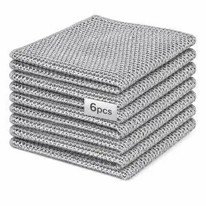 6 Pack Non-Scratch Wire Dishcloths, Multipurpose Steel Wool Cleaning Cloths for Dishes, Pots, Pans, Sinks, Stovetops, Kitchen and Bathroom Cleaning Pads 6 Pack Non-Scratch Wire Dishcloths, Multipurpose Steel Wool Cleaning Cloths for Dishes, Pots, Pans, Sinks, Stovetops, Kitchen and Bathroom Cleaning Pads